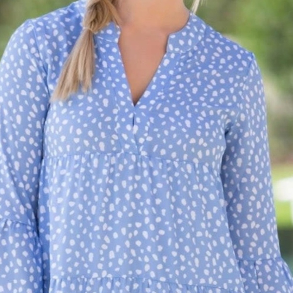 Simply Southern Tiered Midi Long Women’s Dress - Picture 2 of 4